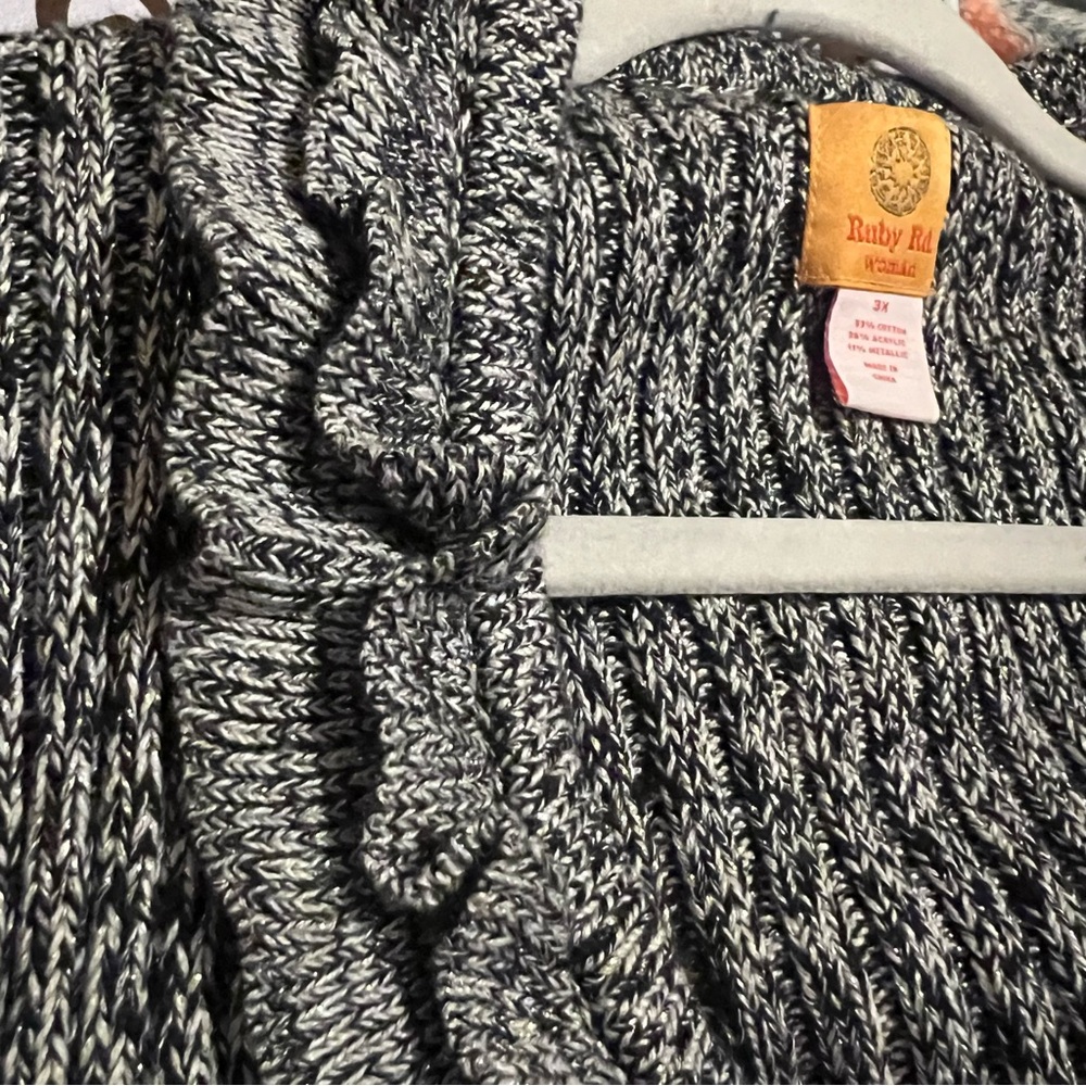 Vtg Ruby Rd Knitting Pretty Metallic Shimmer Ruff… - image 6